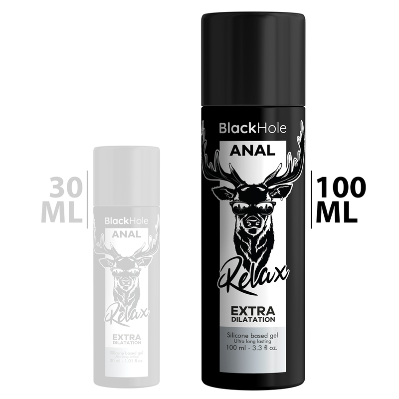 Black Hole - Gel Base De Silicona Dilatação Anal 100 Ml