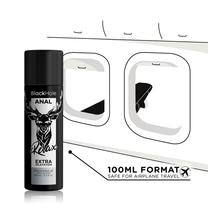 Black Hole - Gel Base De Silicona Dilatação Anal 100 Ml