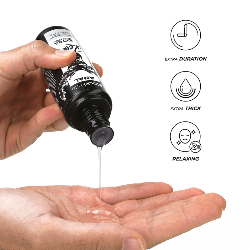 Black Hole - Gel Base De Silicona Dilatação Anal 100 Ml