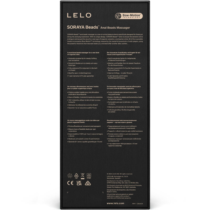 Lelo - Masaje Anal Violeta Soraya Beads