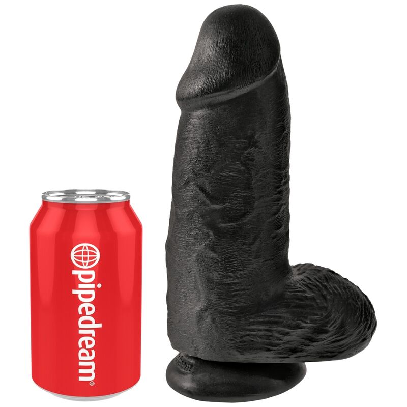 KING COCK - DILDO REALISTA CHUBBY 23 CM PRETO