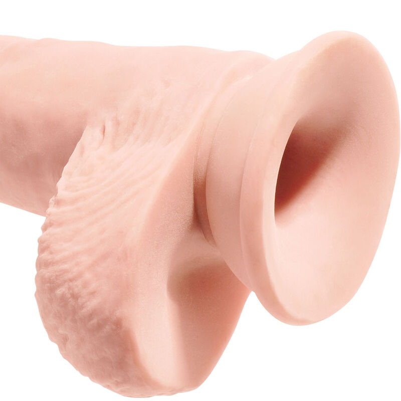 KING COCK - PÊNIS REALÍSTICO COM BOLAS 19.4 CM NIVEL