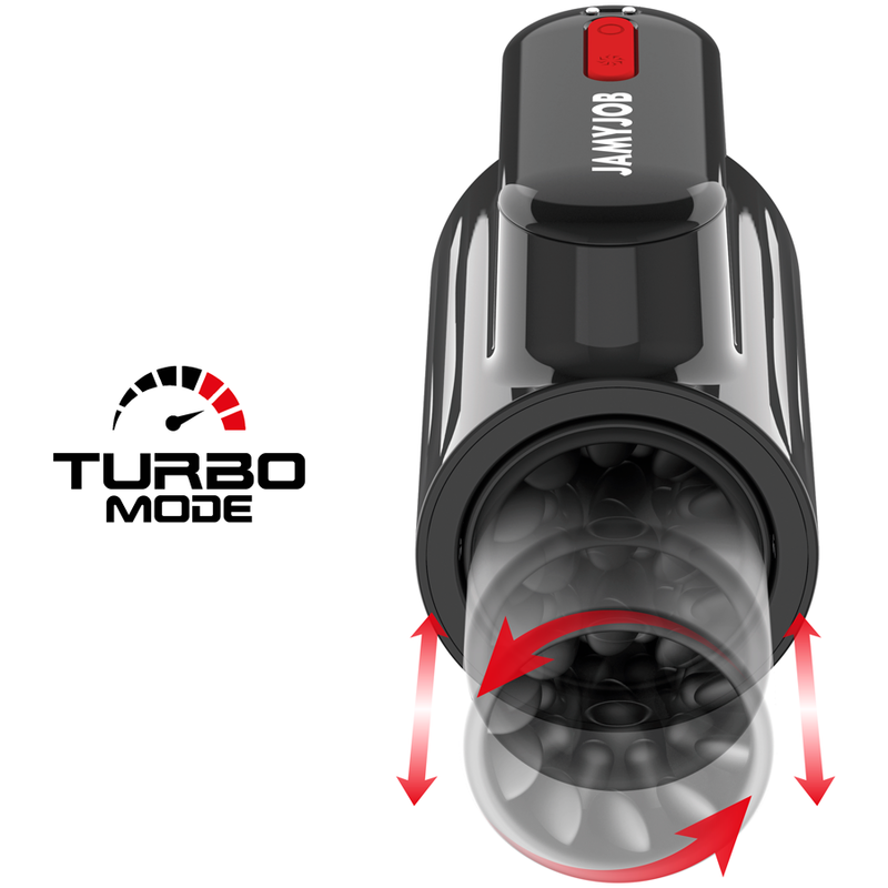 JAMYJOB - MASTURBADOR CON MODO TURBO Y TECNOLOGÍA DE 360 ROTACIÓN DE EMPUJE VORTEX
