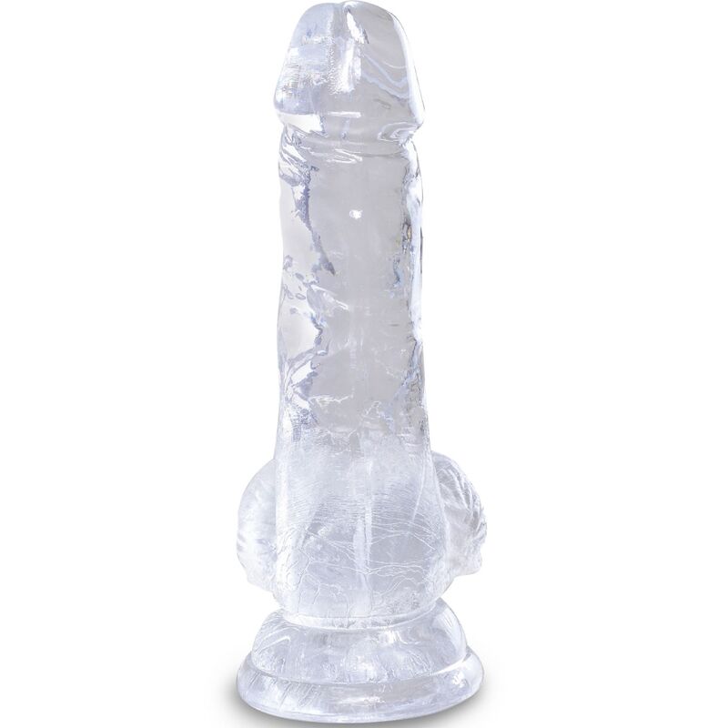 King Cock - Penis Realístico Transparente con Bolas 10.1 cm