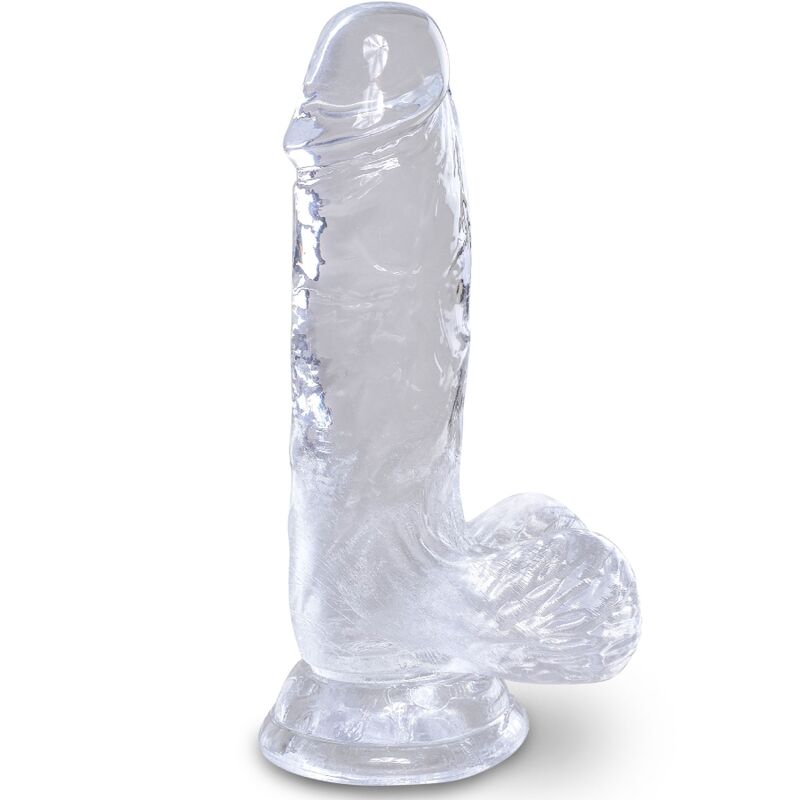 King Cock - Penis Realístico Transparente con Bolas 10.1 cm