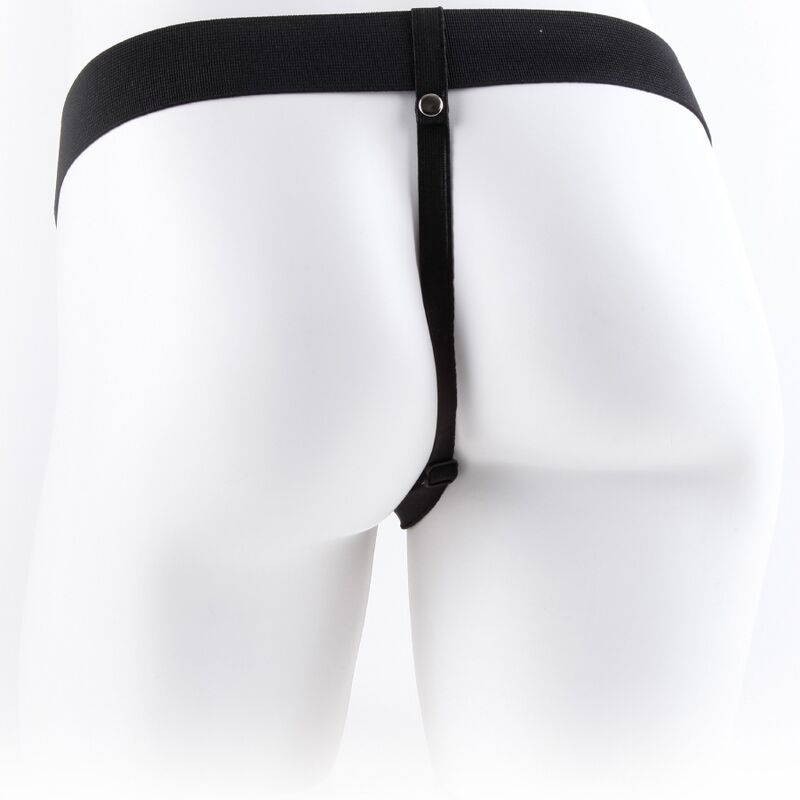 FETISH FANTASY SERIES - ARNÊS AJUSTÁVEL COM CONTROLO REMOTO PÊNIS REALISTA COM TESTÍCULOS 17.8 CM
