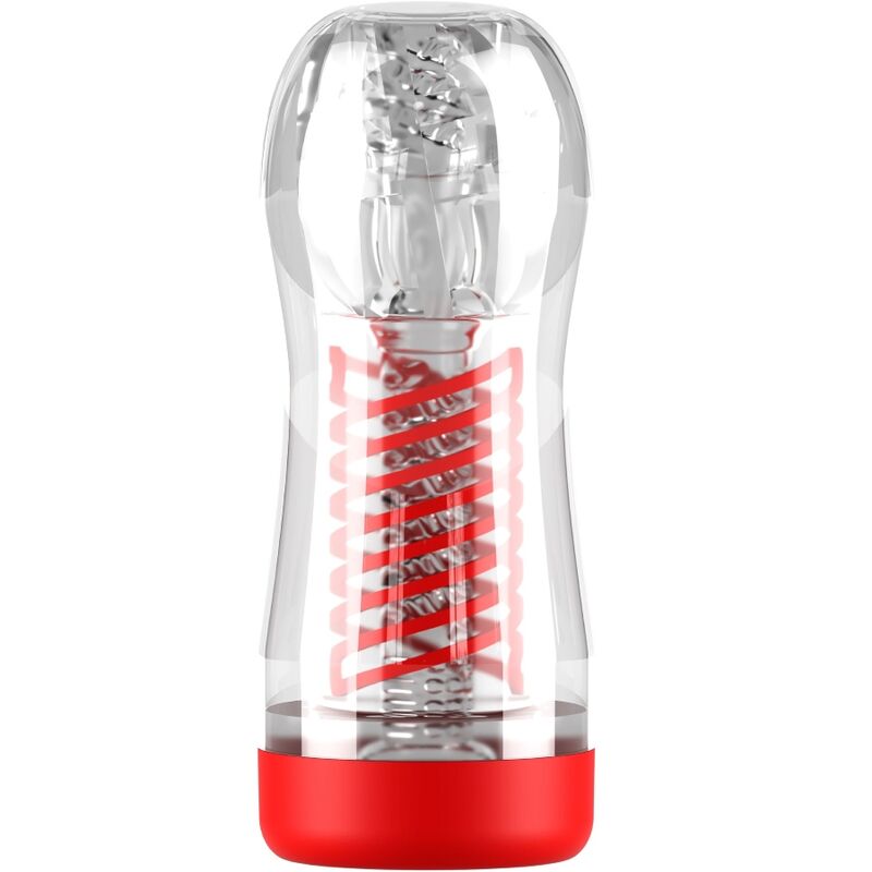 PDX ELITE - MASTURBADOR STROKER VIEWTUBE 2 COMPRESSÃO ESPIRAL TRANSPARENTE