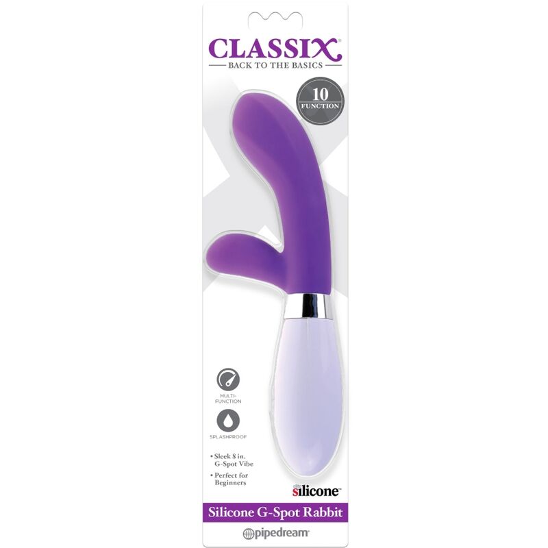CLASSIX - VIBRADOR RABBIT VIBRADOR PUNTO G SILICONA ROXO