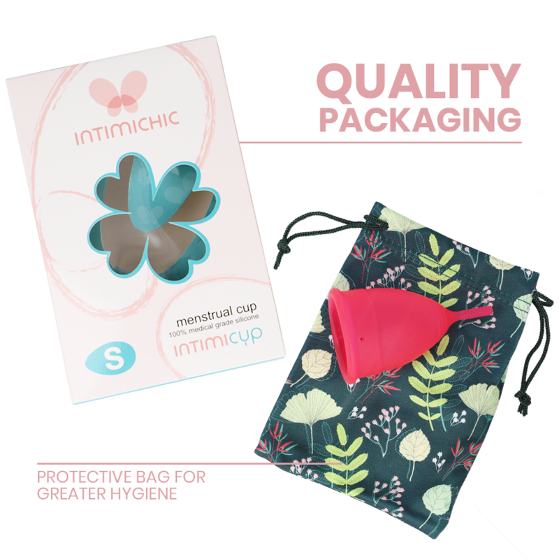 INTIMICHIC - COPO MENSTRUAL EM SILICONE MÉDICO - TAMANHO S - Sex Shop Sexy