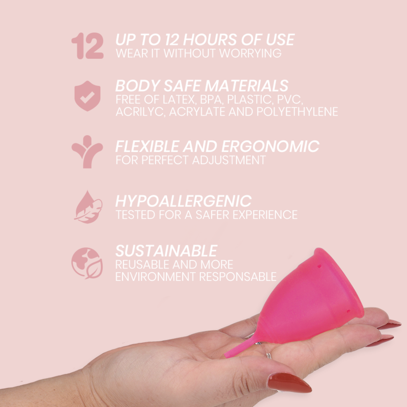 INTIMICHIC - COPO MENSTRUAL EM SILICONE MÉDICO - TAMANHO S - Sex Shop Sexy