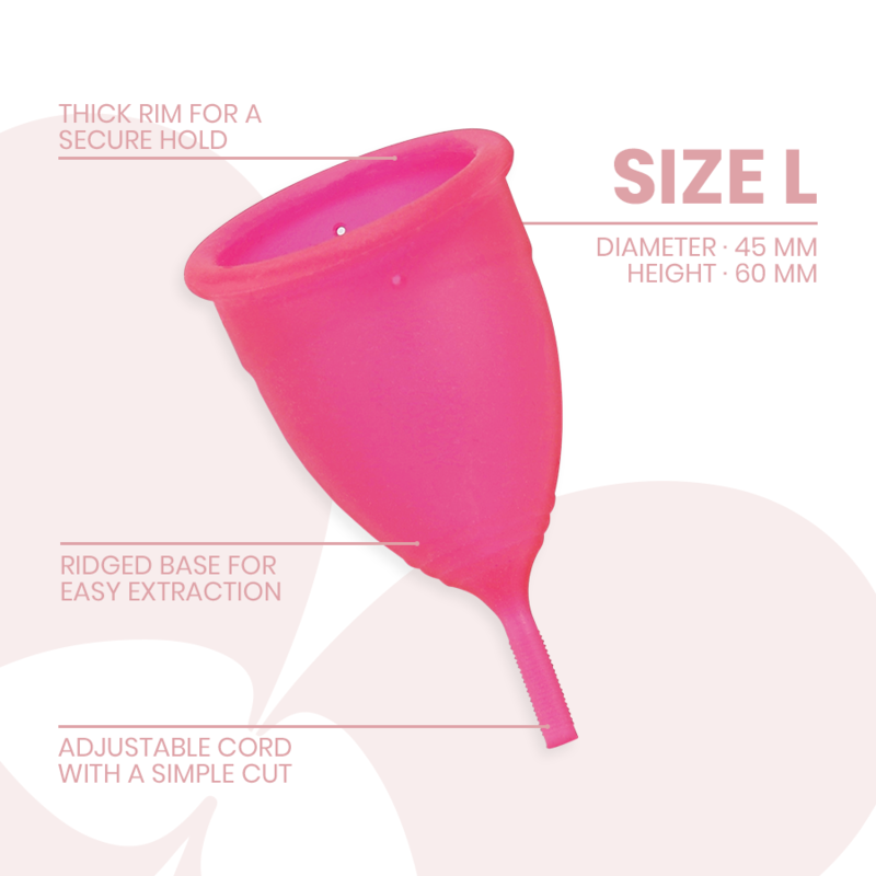 INTIMICHIC - COPO MENSTRUAL EM SILICONE MÉDICO - TAMANHO L - Sex Shop Sexy