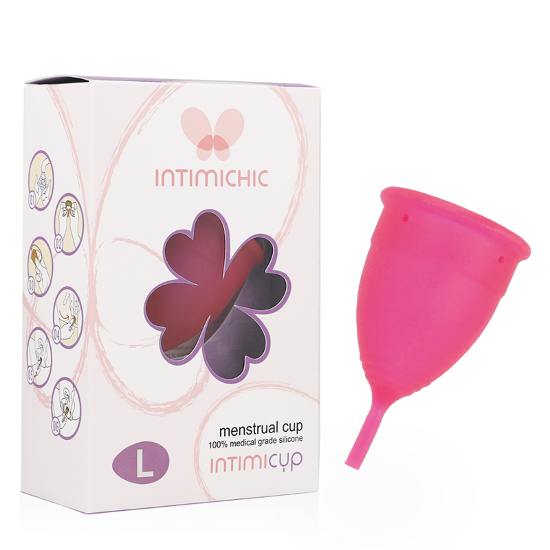 INTIMICHIC - COPO MENSTRUAL EM SILICONE MÉDICO - TAMANHO L - Sex Shop Sexy