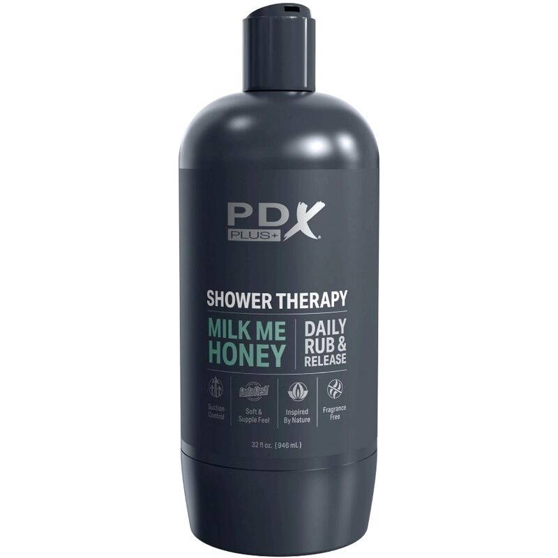 PDX PLUS - MASTURBADOR STROKER DISEÑO DISCRETO DO GARRAFA DE SHAMPOO MILK ME HONEY