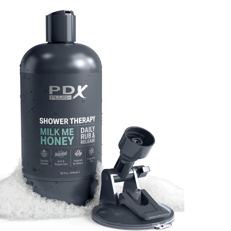 PDX PLUS - MASTURBADOR STROKER DISEÑO DISCRETO DO GARRAFA DE SHAMPOO MILK ME HONEY