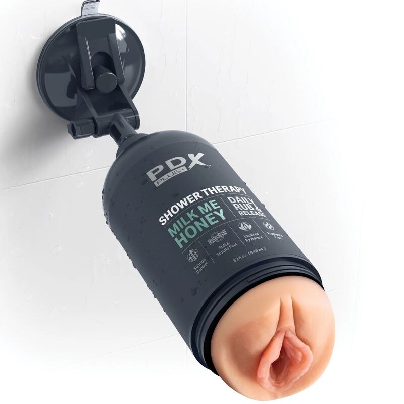 PDX PLUS - MASTURBADOR STROKER DISEÑO DISCRETO DO GARRAFA DE SHAMPOO MILK ME HONEY
