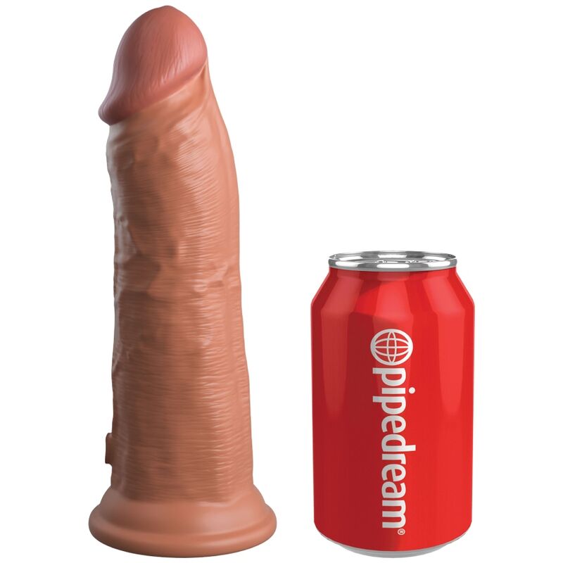 KING COCK - ELITE DILDO DE SILICONA REALISTA 20.3 CM CARAMELO