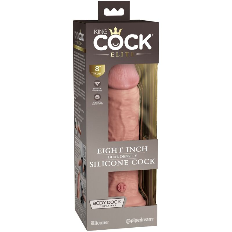 KING COCK - DILDO ELITE DE SILICONA REALISTA 20,3 CM