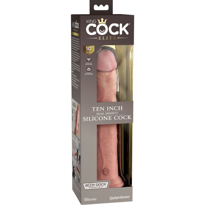 KING COCK - DILDO ELITE DE SILICONA REALISTA 25,4 CM