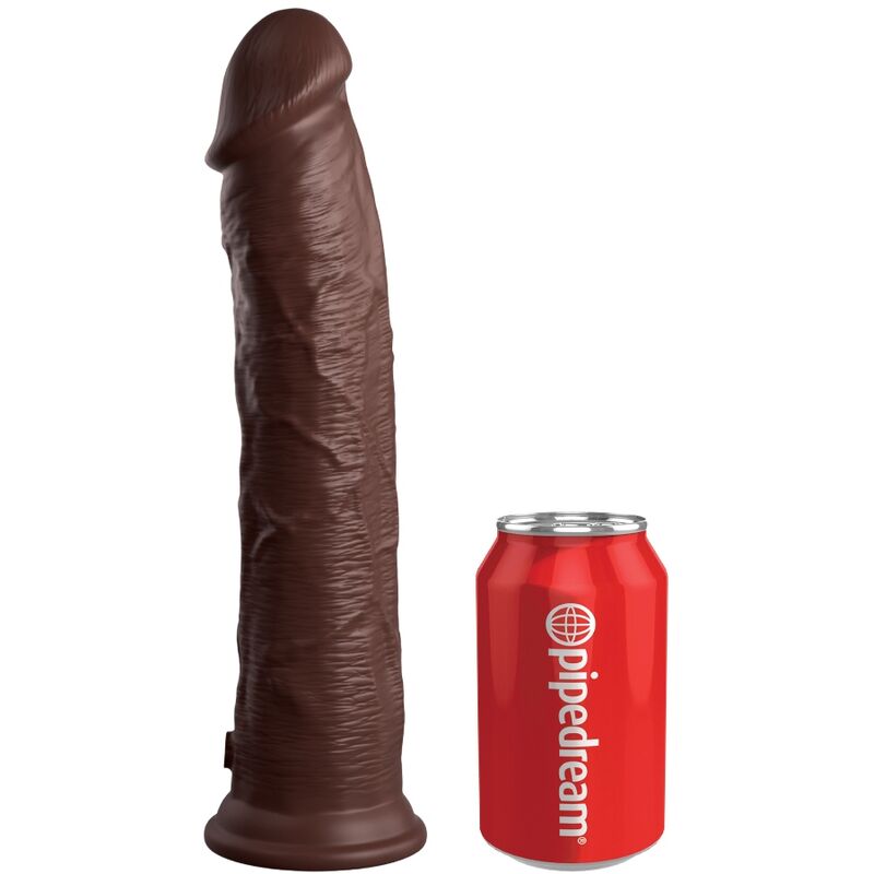 King Cock Elite Consolador De Silicona Realista 28 Cm Marrom