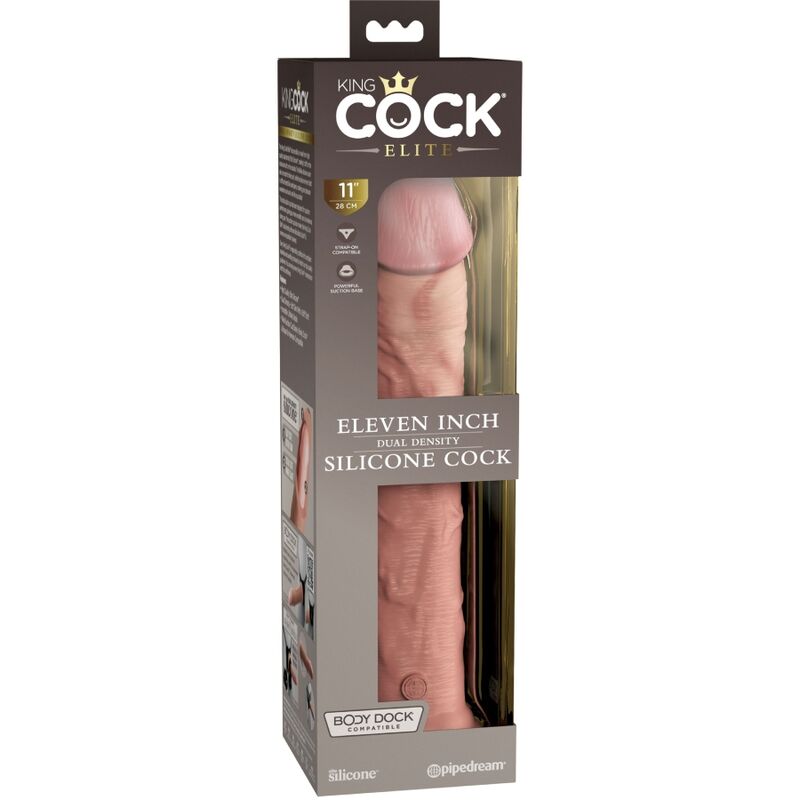 KING COCK - DILDO ELITE DE SILICONA REALISTA 28 CM