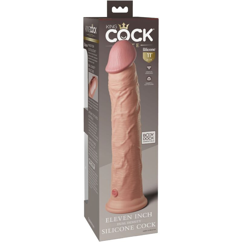 KING COCK - DILDO ELITE DE SILICONA REALISTA 28 CM
