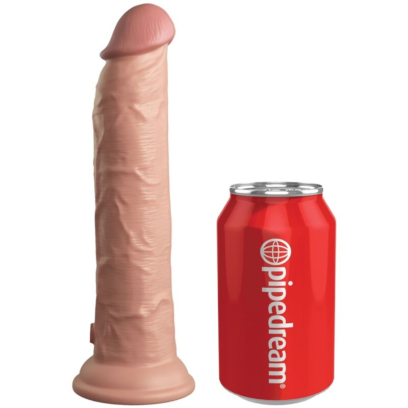 KING COCK - ELITE VIBRADOR DILDO REALÍSTICO E CONTROLE REMOTO DE SILICONA 23 CM