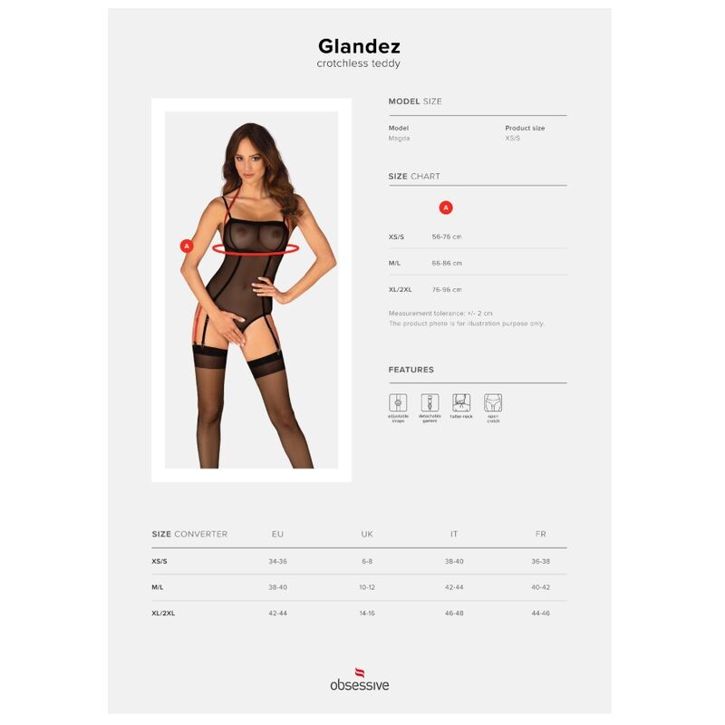 OBSESSIVE - GLANDEZ TEDDY SIN ENTREPIERNA M/L