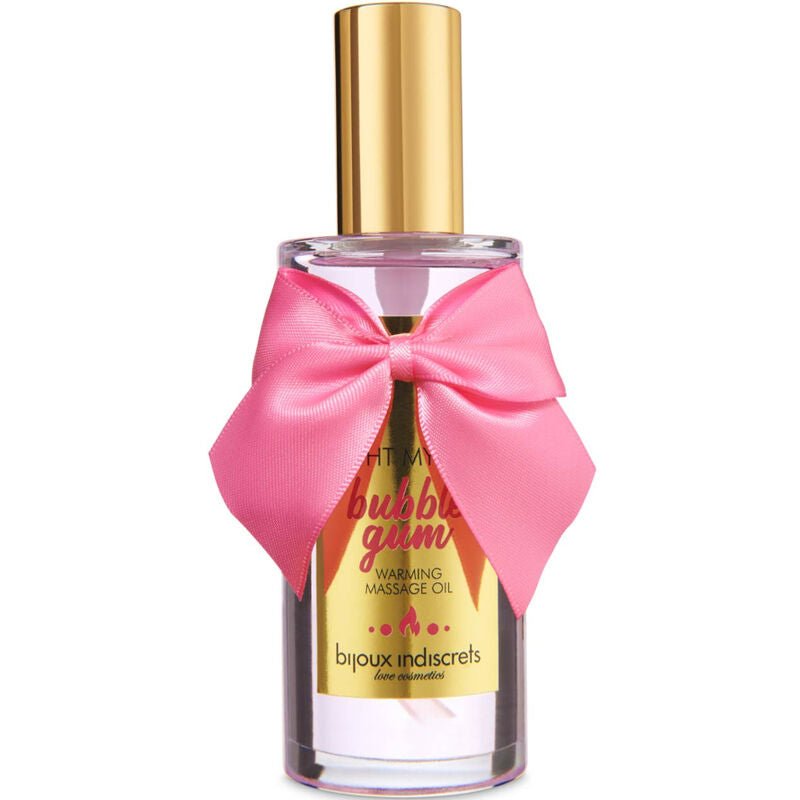 BIJOUX - INDISCRETS LIGHT MY FIRE ÓLEO DE MASSAGEM EFEITO CALOR SABOR PASTILHA ELÁSTICA