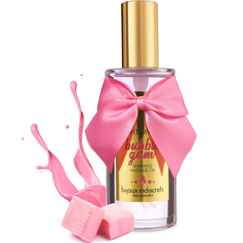 BIJOUX - INDISCRETS LIGHT MY FIRE ÓLEO DE MASSAGEM EFEITO CALOR SABOR PASTILHA ELÁSTICA