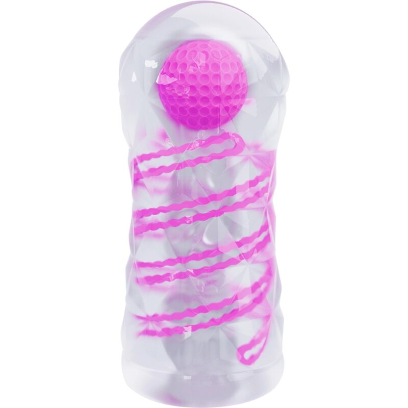 PRETTY LOVE - MASTURBADOR MASCULINO FANTASY COM ESPIRAL INTERNA E BOLAS TRANSPARENTE