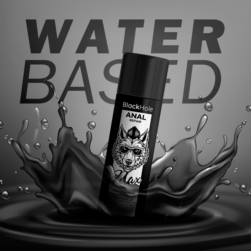 BLACK HOLE - REPARO ANAL RELAX À BASE DE ÁGUA COM HIALURÓN 30 ML