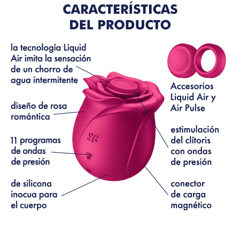 SATISFYER - AIR PULSE VIBRADOR PRO 2 CLASSIC FLOR