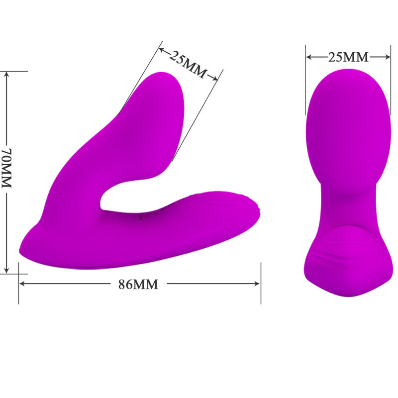 PRETTY LOVE - MASAJEADOR MELVIN CLITORIS CON CONTROL REMOTO