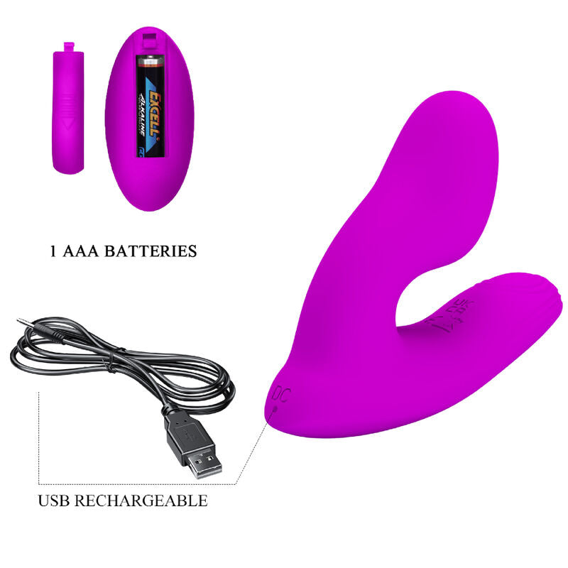PRETTY LOVE - MASAJEADOR MELVIN CLITORIS CON CONTROL REMOTO