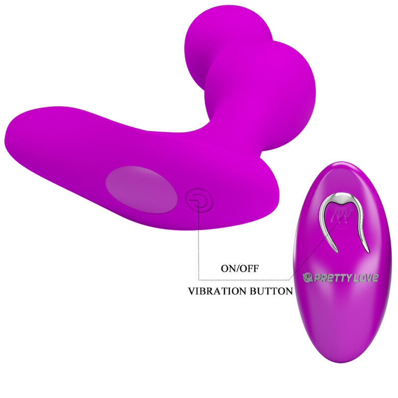 PRETTY LOVE - MASAJEADOR VIBRADOR ANAL TERRANCE COM CONTROLE REMOTO