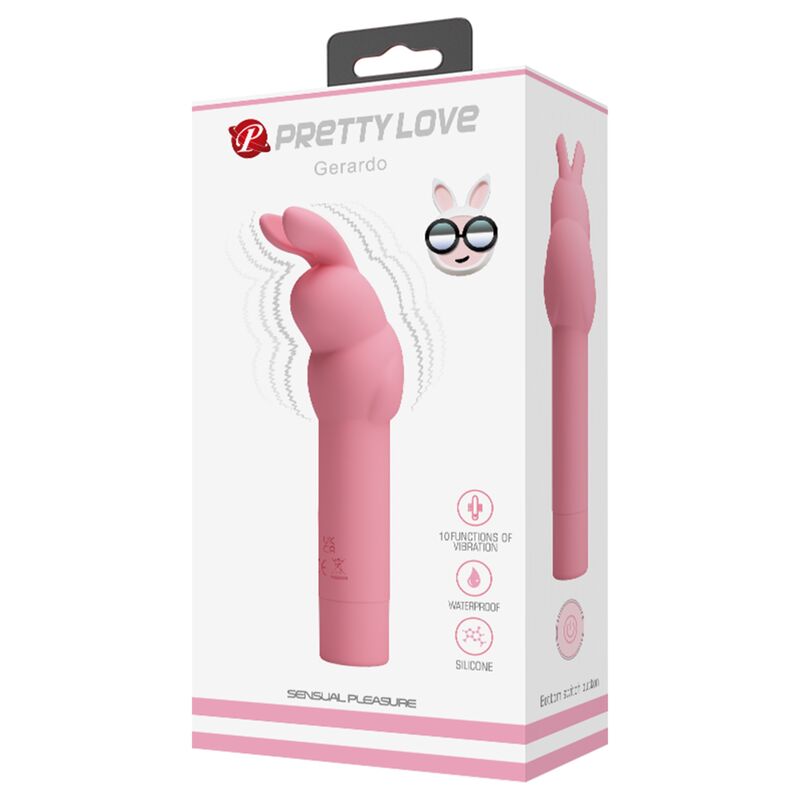 PRETTY LOVE - VIBRADOR DE SILICONA COELHO ROSA GERARDO