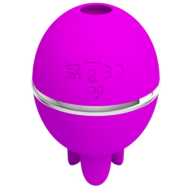 PRETTY LOVE - VIBRADOR DE SILICONA REDONDO ROXO BOLA GEMINI