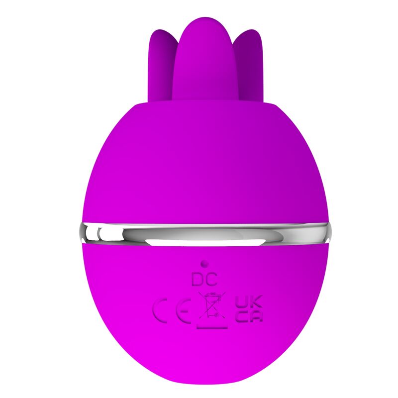 PRETTY LOVE - VIBRADOR DE SILICONA REDONDO ROXO BOLA GEMINI