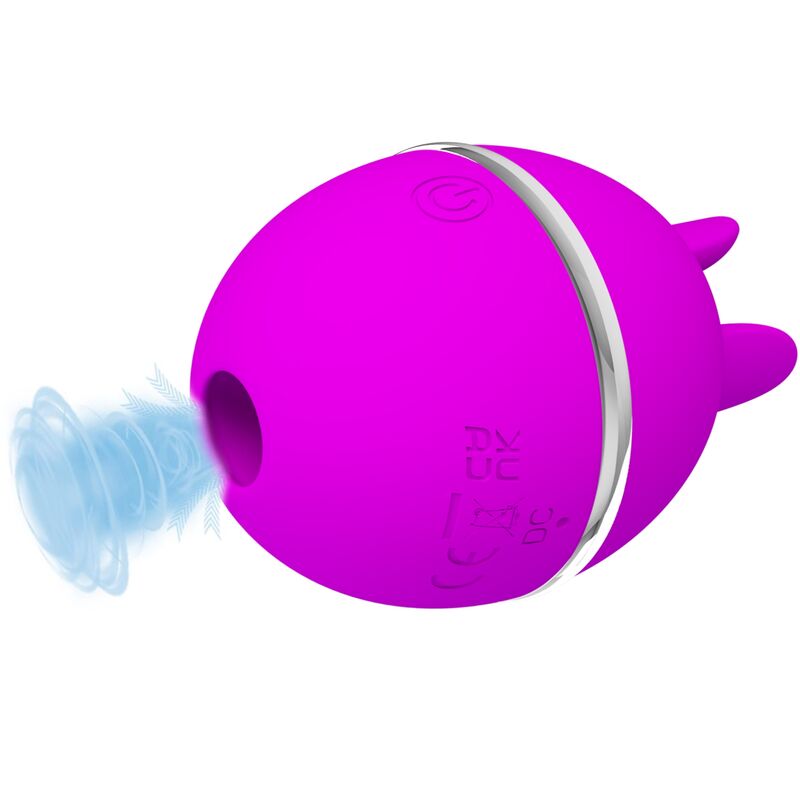 PRETTY LOVE - VIBRADOR DE SILICONA REDONDO ROXO BOLA GEMINI