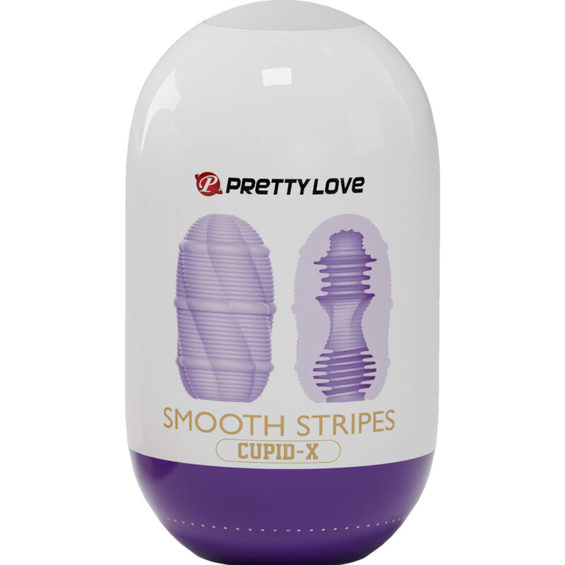 PRETTY LOVE - OVO MASTURBADOR SMOOTH STRIPES CUPID