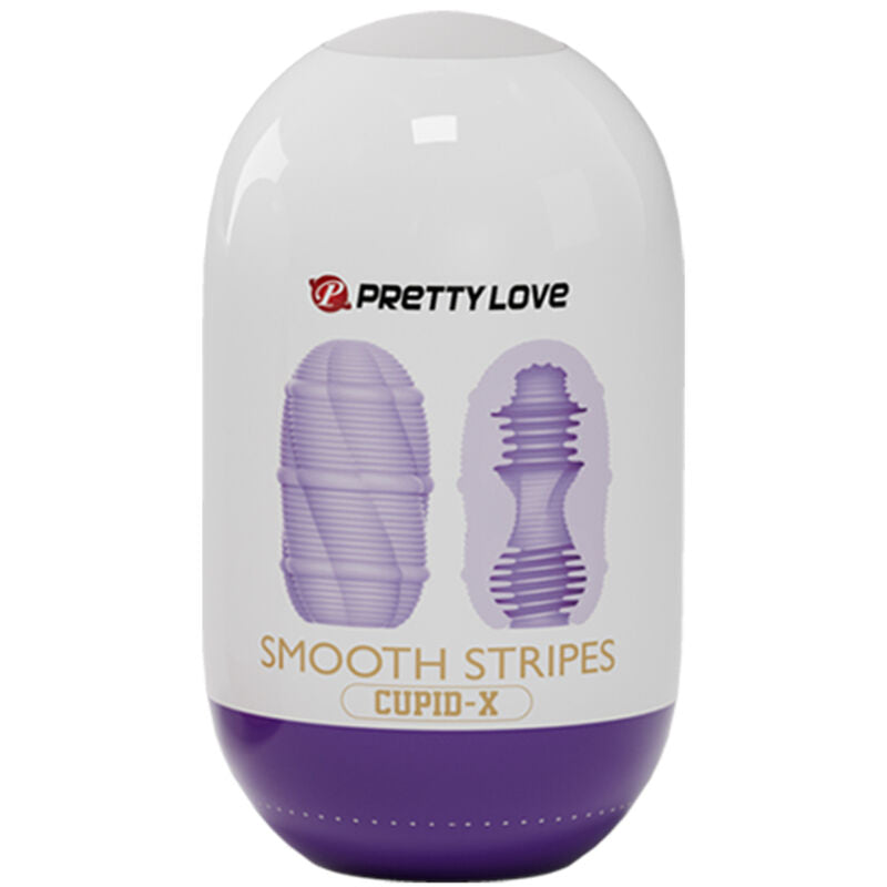 PRETTY LOVE - OVO MASTURBADOR SMOOTH STRIPES CUPID