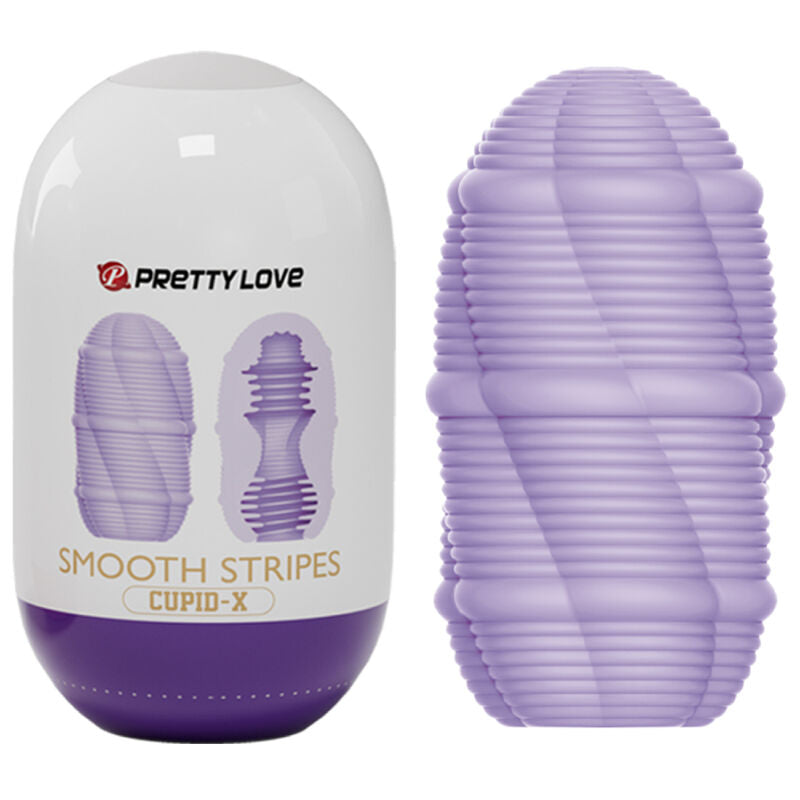 PRETTY LOVE - OVO MASTURBADOR SMOOTH STRIPES CUPID