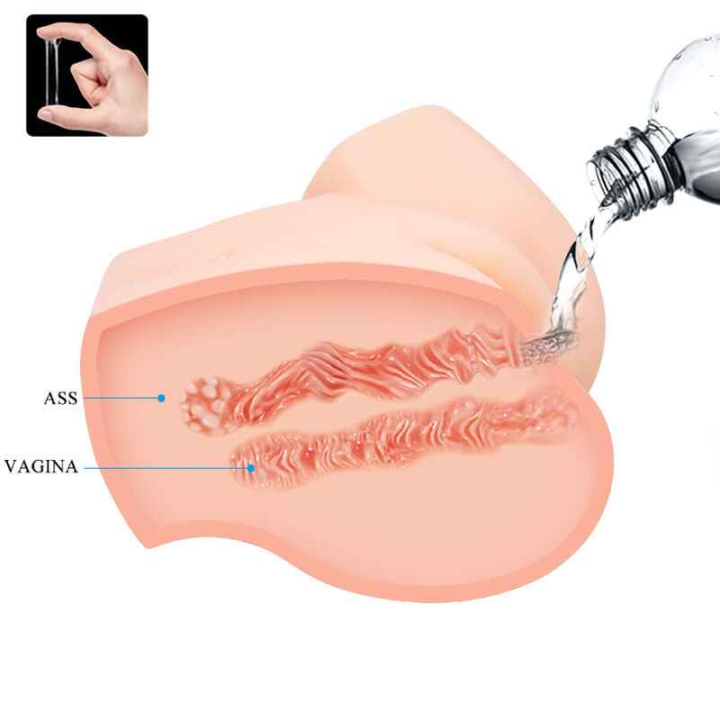 CRAZY BULL - VAGINA REALÍSTICA E NUS DUPLA VIBRAO