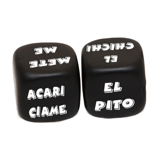 DIABLO PICANTE - 2 DADOS DE AO E PARTE DEL CUERPO