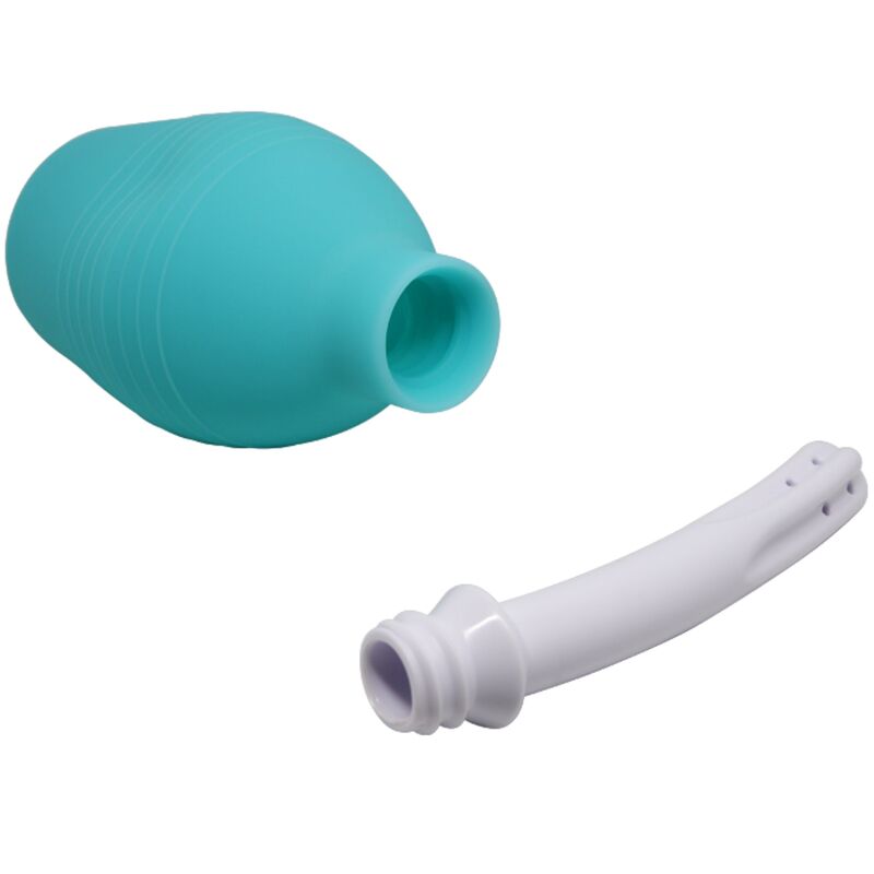 MR PLAY - CHUVEIRO DE BORRACHA ANAL PERA AZUL
