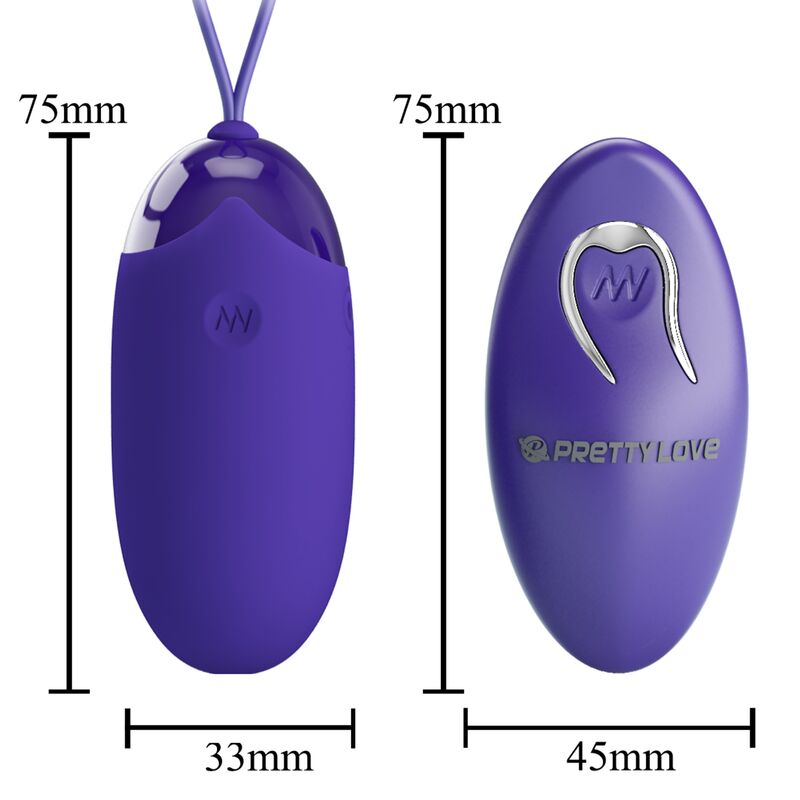 PRETTY LOVE - BERGER YOUTH OVO VIBRADOR COM CONTROLO REMOTO VIOLETA
