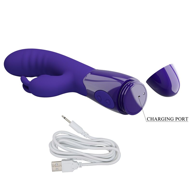 PRETTY LOVE - VIBRADOR DE COELHO VIOLETA CERBERUS JUVENIL