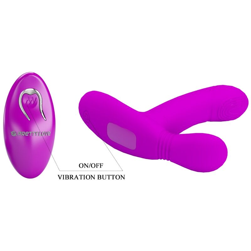 PRETTY LOVE - MASAJEADOR DE CLITORIS GERI ROSA CONTROLE REMOTO