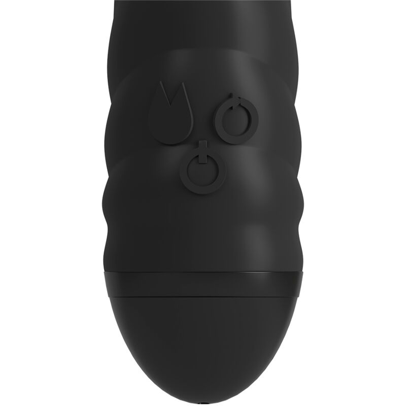 ADRIEN LASTIC - VIBRADOR TWISTER E ROTADOR MASAJEADOR COELHO PRETO
