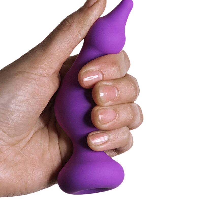 ADRIEN LASTIC - DIVERTIDO PLUG ANAL VIOLETA SILICONA TAMAÑO M